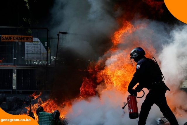Several Buildings Torched, Cars Burned and Businesses Looted as Cost-of-Living Protests Turn Violent in France